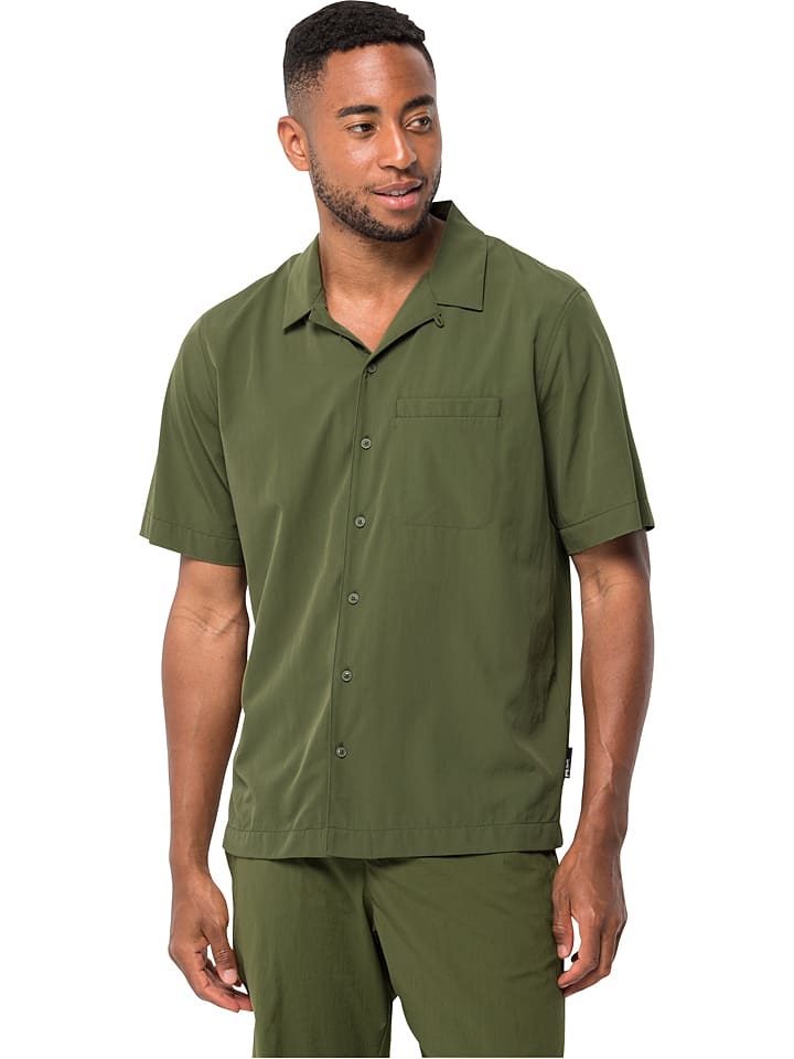 Jack Wolfskin Koszula funkcyjna "Atacama" w kolorze khaki rozmiar: L