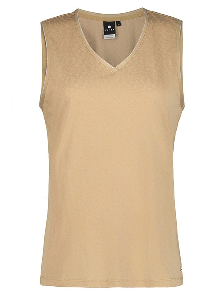 LUHTA Top "Ilttula" w kolorze beżowym rozmiar: M