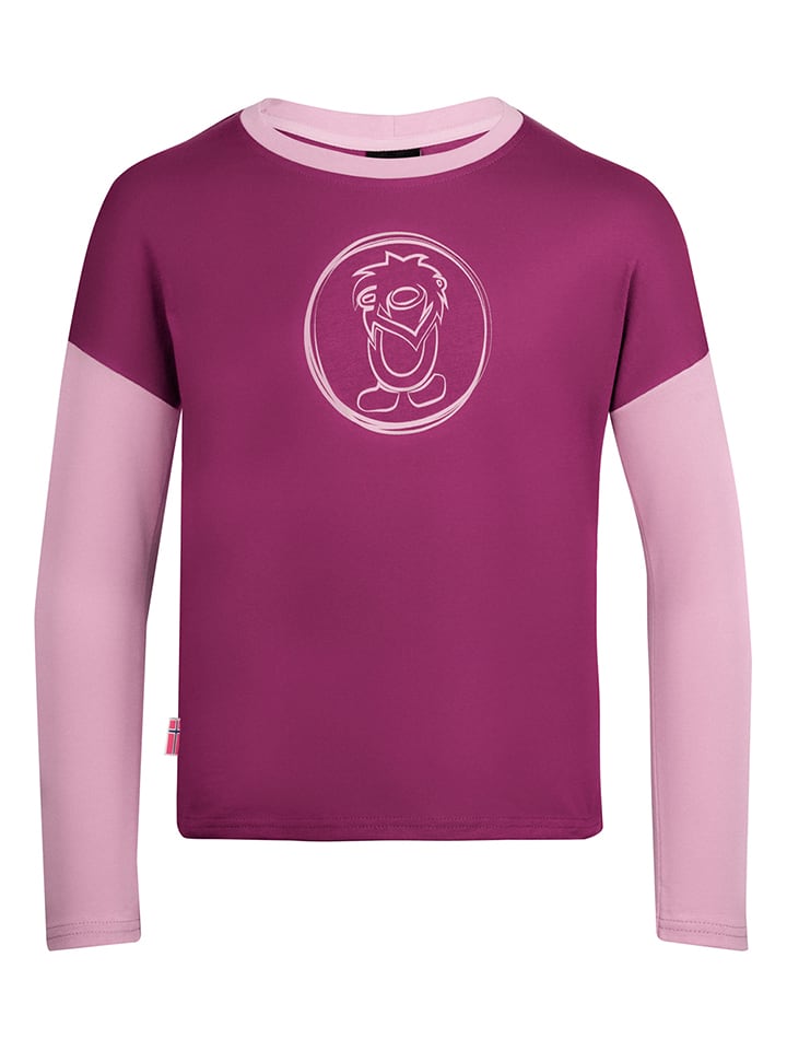 Trollkids Koszulka funkcyjna "Preikestolen" w kolorze fioletowym rozmiar: 140