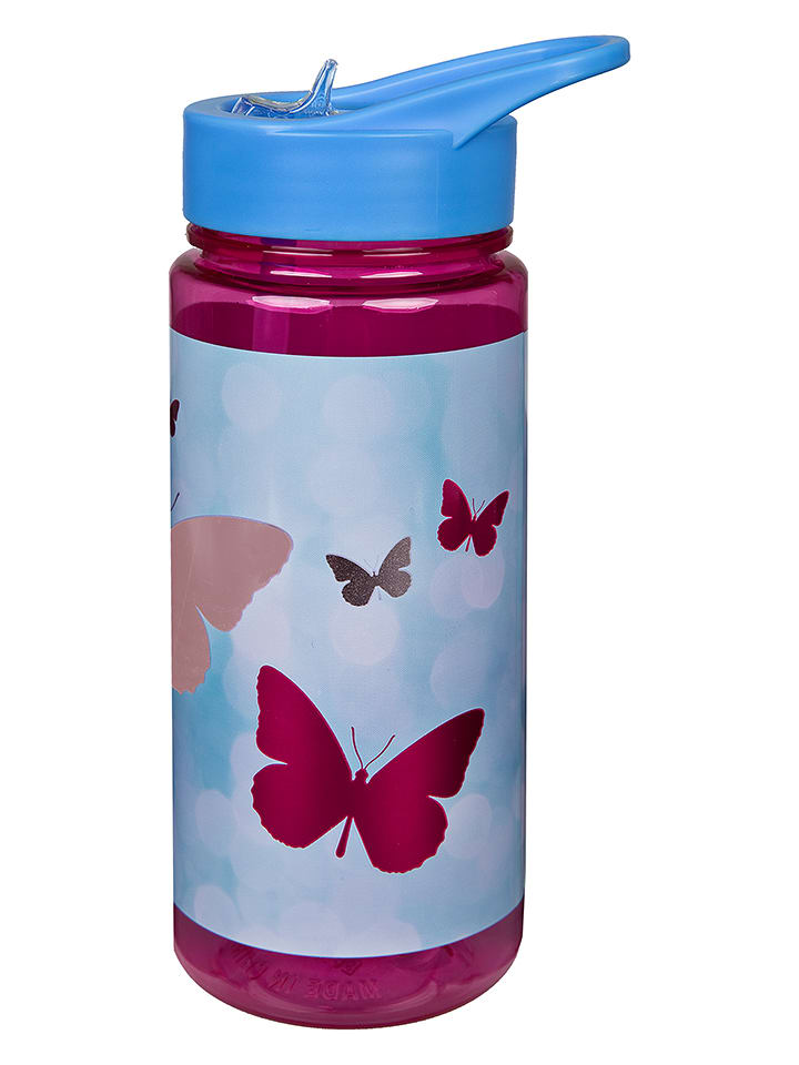 Bidon "Aero Butterfly" w kolorze błękitnym - 500 ml