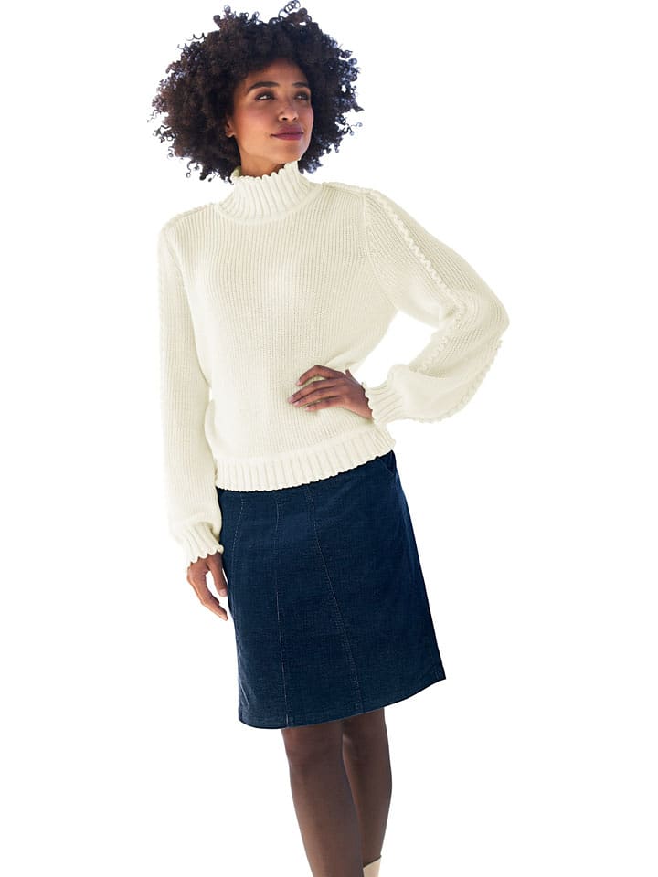 Heine Sweter w kolorze kremowym rozmiar: 50