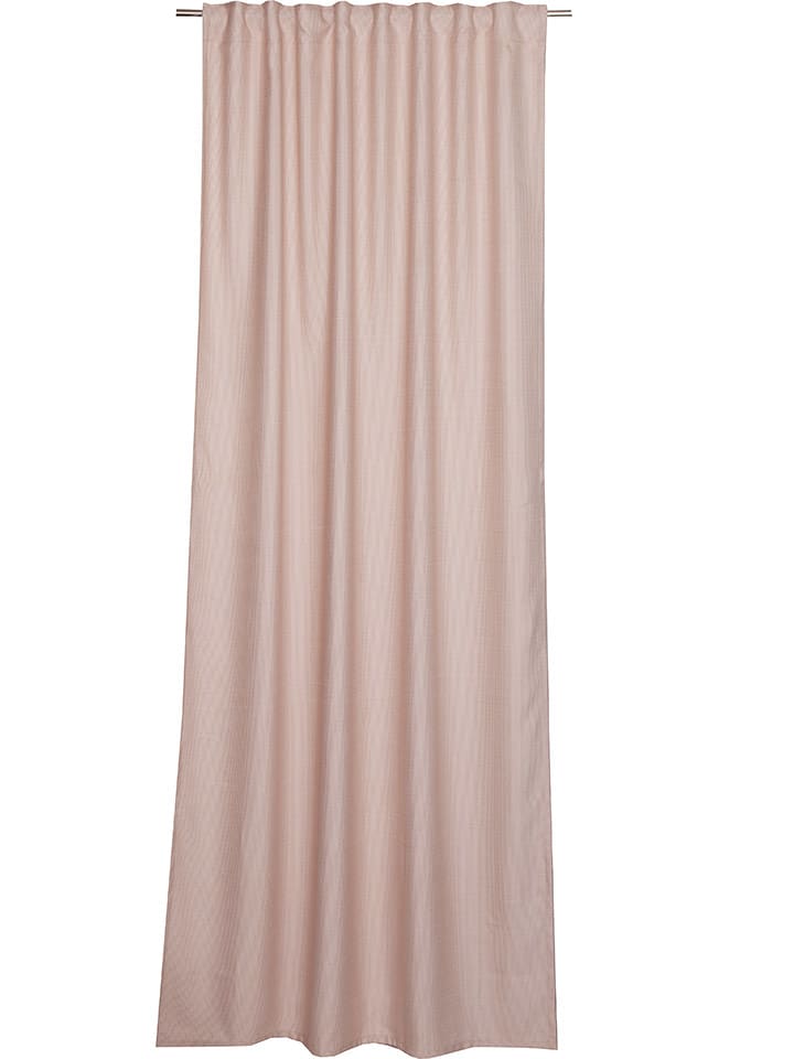 ESPRIT Zasłona "Metric" w kolorze jasnoróżowym ze szlufkami rozmiar: 130x250 cm