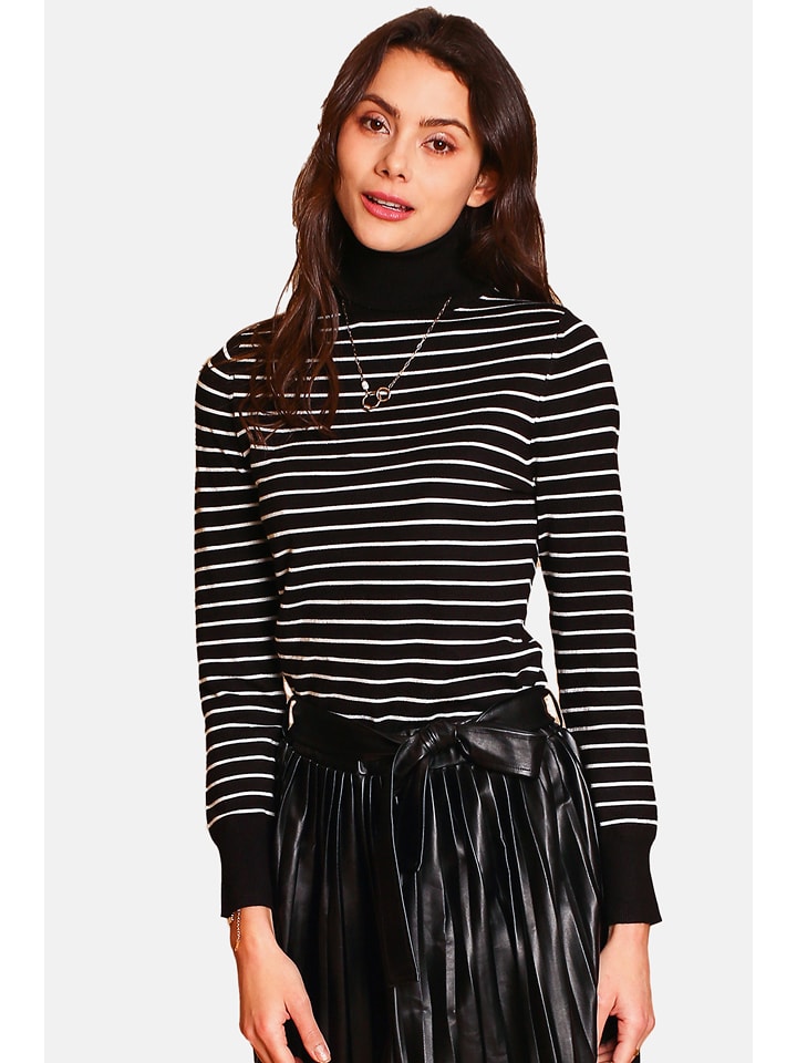 ASSUILI Kaszmirowy sweter w kolorze czarnym rozmiar: 40