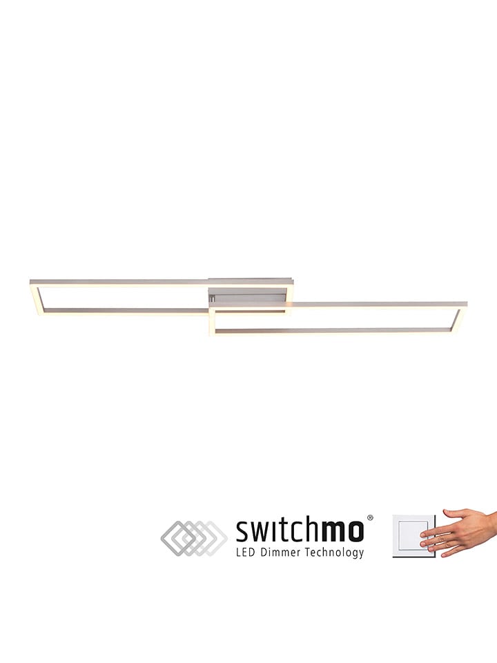 Just Light Lampa sufitowa LED w kolorze srebrnym - 92 x 22 cm rozmiar: onesize