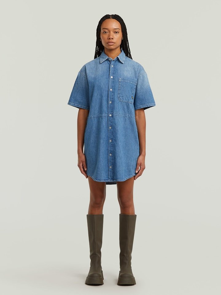 G-Star Sukienka dżinsowa w kolorze niebieskim rozmiar: XS