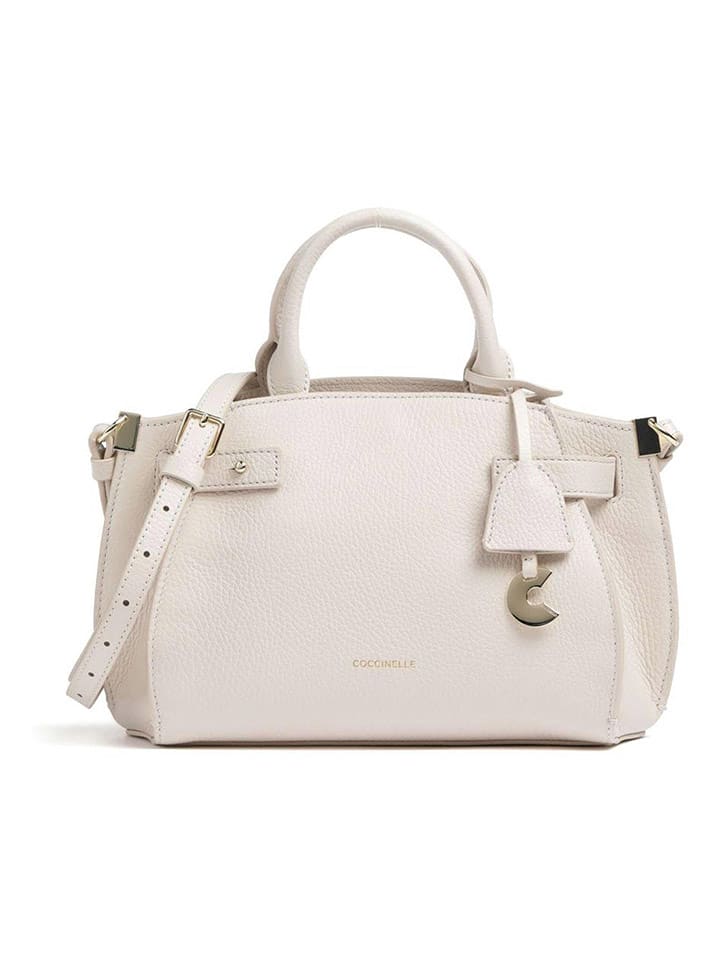 COCCINELLE Skórzana torebka w kolorze kremowym - 32 x 24 x 13 cm rozmiar: onesize