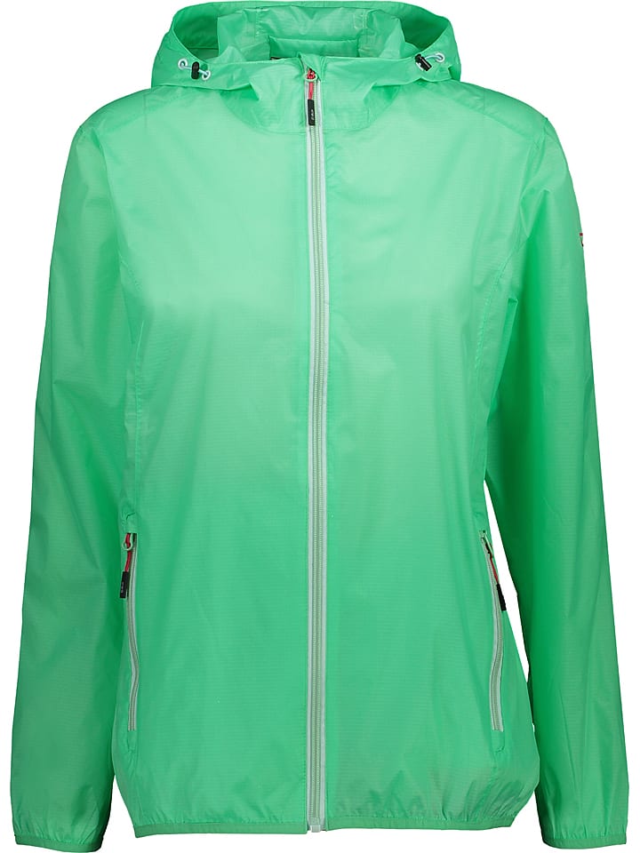CMP Kurtka przeciwdeszczowa w kolorze zielonym rozmiar: 46