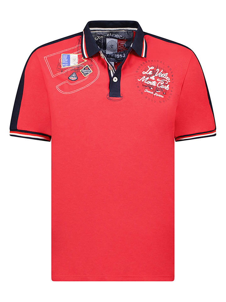 Geographical Norway Koszulka polo w kolorze czerwonym rozmiar: L
