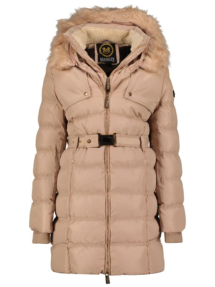 Maison Montaigne Płaszcz pikowany "Diamai' w kolorze jasnoróżowym rozmiar: L