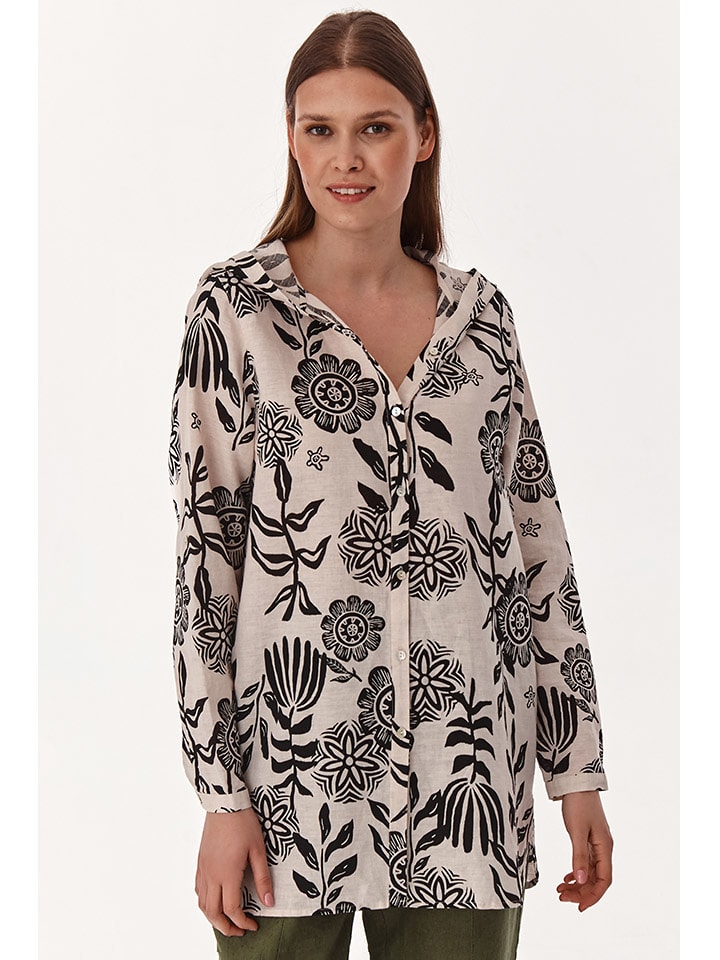 TATUUM Tunika w kolorze beżowo-czarnym rozmiar: 38