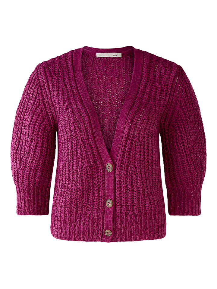 Oui Kardigan w kolorze fioletowym rozmiar: 40