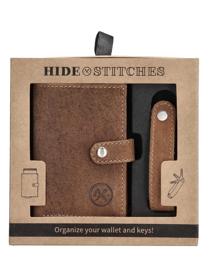 HIDE & STITCHES 2-częściowy zestaw w kolorze brązowym rozmiar: onesize