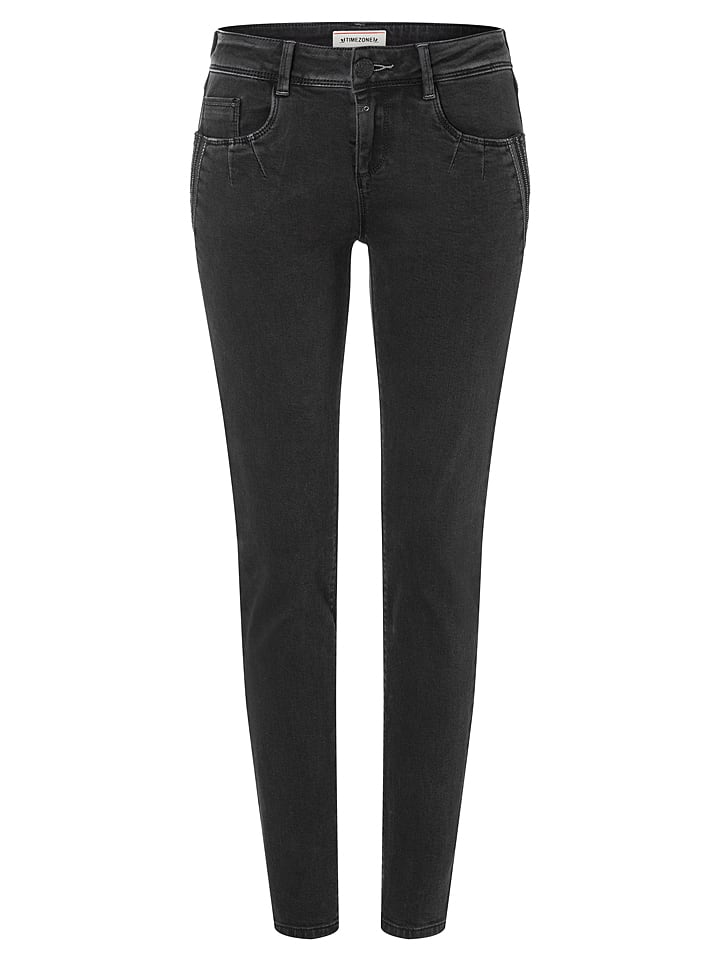 Dżinsy "Dashni" - Slim fit - w kolorze czarnym