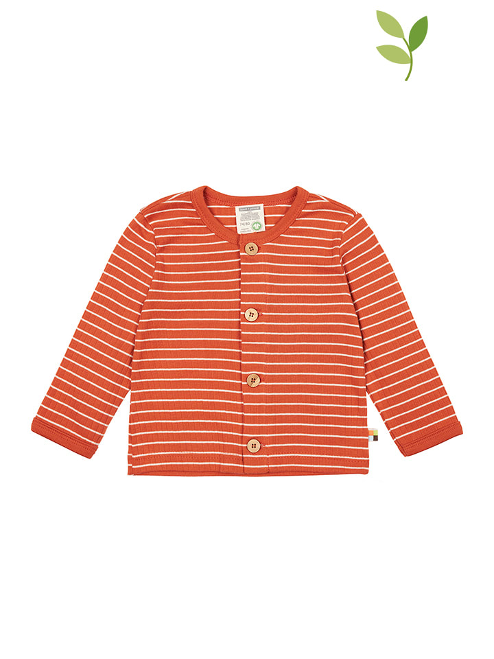 loud + proud Kardigan w kolorze pomarańczowym rozmiar: 86/92