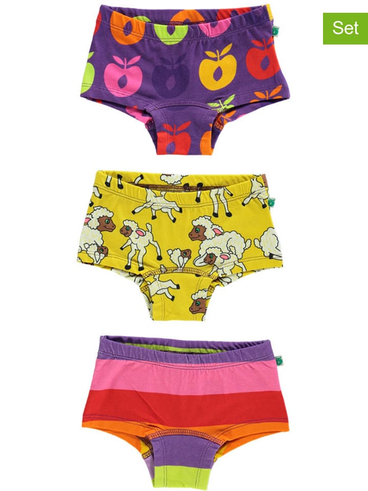 Småfolk Majtki (3 pary) w różnych kolorach rozmiar: 92/98