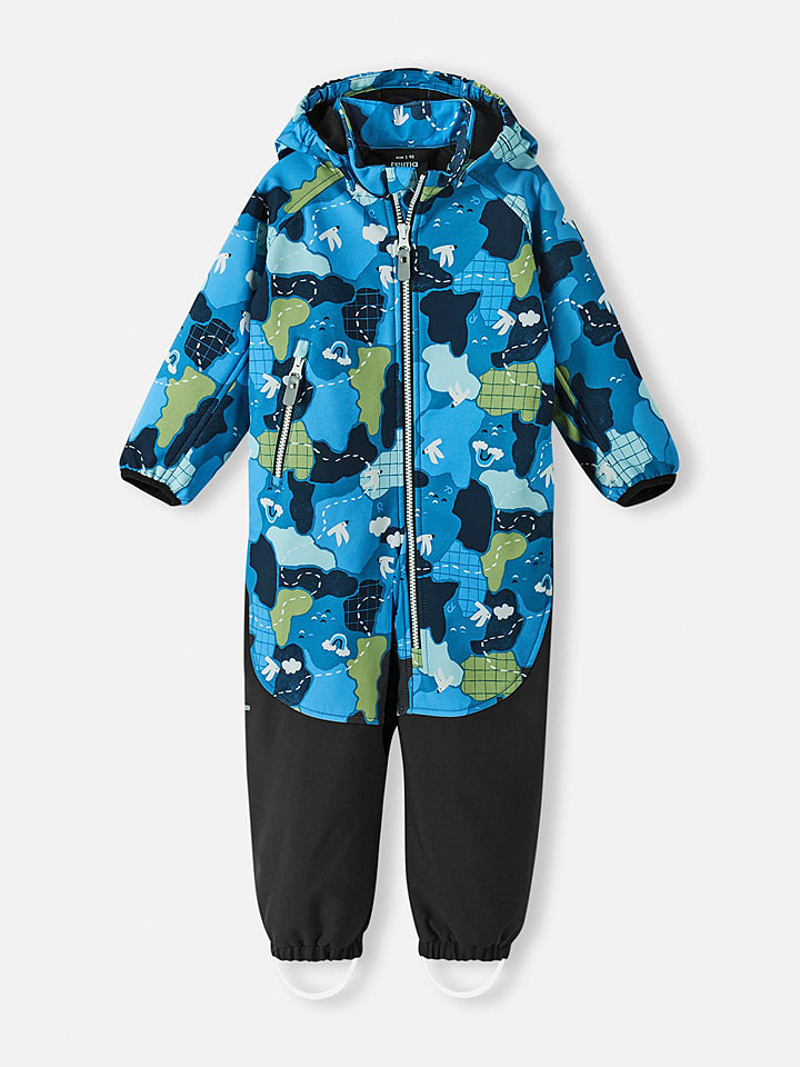 Reima Kombinezon softshellowy "Mjosa" w kolorze czarno-niebieskim rozmiar: 74