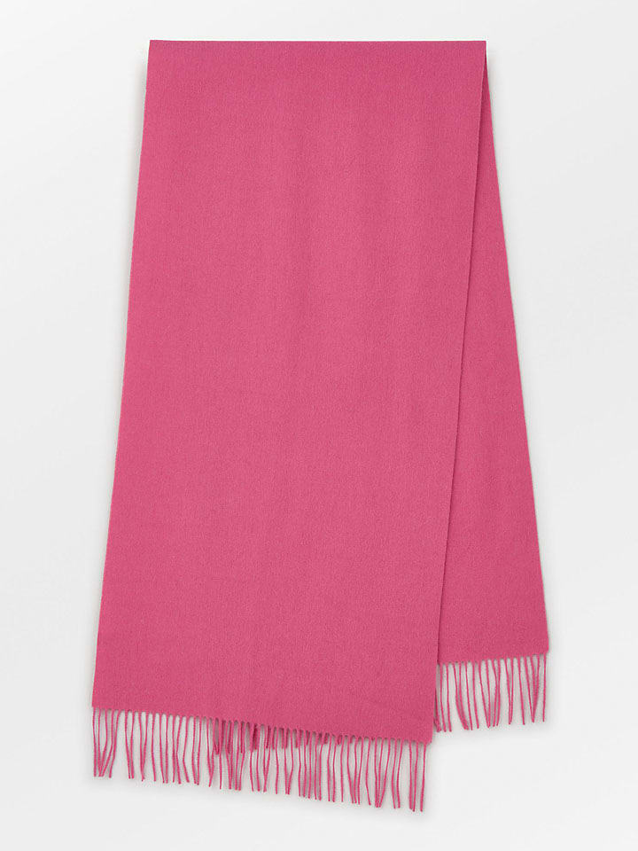Becksöndergaard Wełniany szal w kolorze różowym - 220 x 50 cm rozmiar: onesize