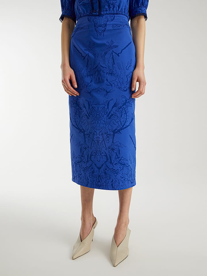 BGN Spódnica w kolorze niebieskim rozmiar: 34