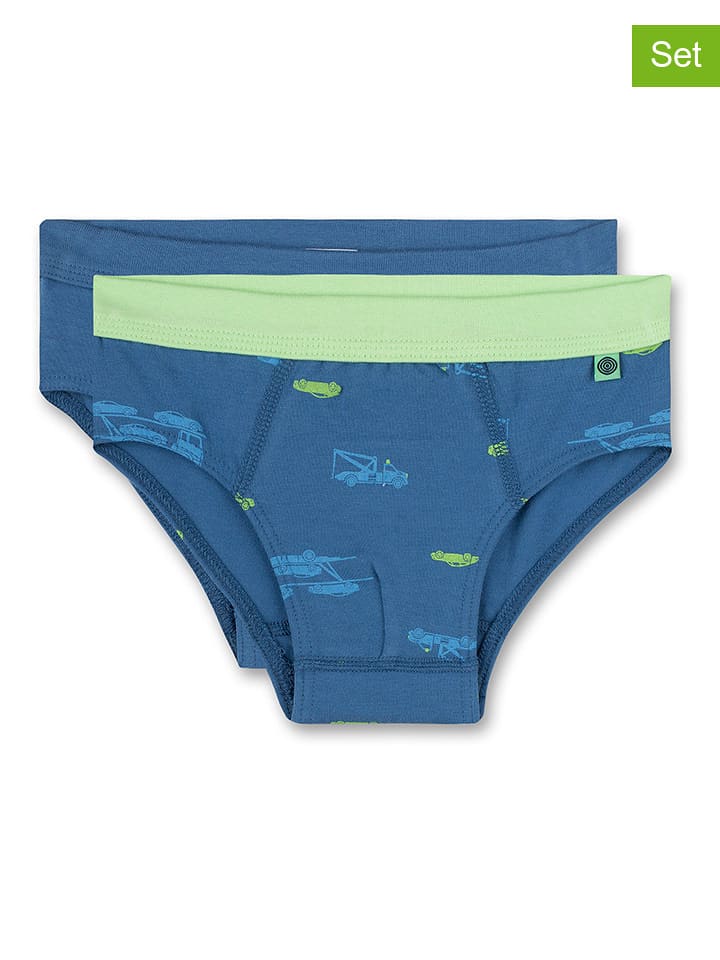 Sanetta Slipy (2 pary) w kolorze granatowym i zielonym rozmiar: 140