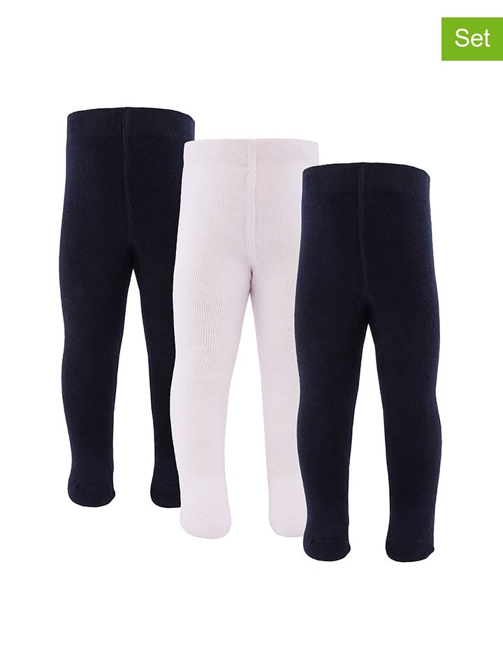 ewers Rajstopy (3 pary) w kolorze czarno-białym rozmiar: 74