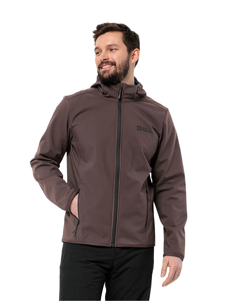 Jack Wolfskin Kurtka softshellowa "Bornberg" w kolorze brązowym rozmiar: XL