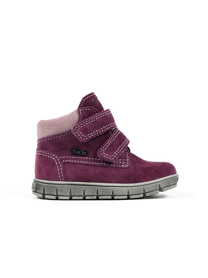 Richter Shoes Skórzane botki w kolorze fioletowym rozmiar: 27