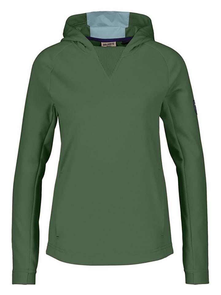DOLOMITE Bluza polarowa "Latemar" w kolorze zielonym rozmiar: M
