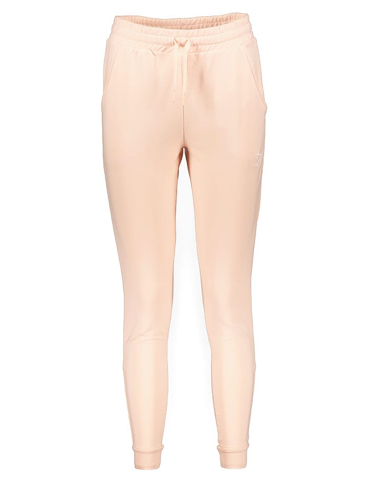 Gymshark Spodnie sportowe "Pippa" w kolorze jasnoróżowym rozmiar: M