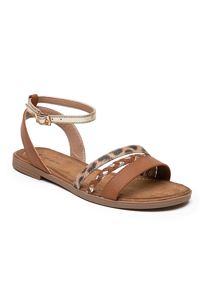 Foreverfolie Sandały w kolorze jasnobrązowym rozmiar: 41