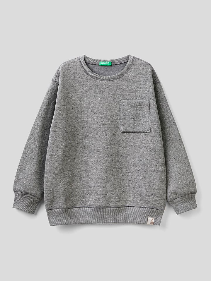Benetton Bluza w kolorze szarym rozmiar: 140