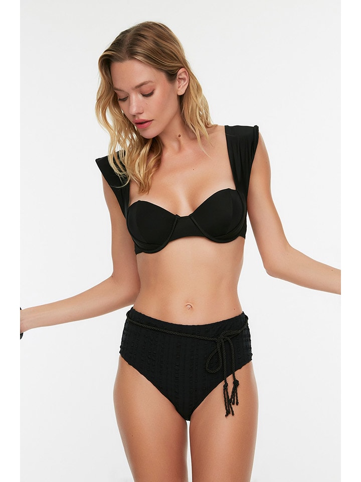trendyol Figi bikini w kolorze czarnym rozmiar: 34