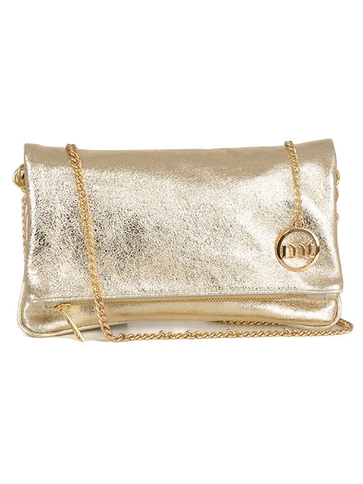 Mia Tomazzi Skórzana torebka w kolorze złotym - 27 x 17 x 5 cm rozmiar: onesize