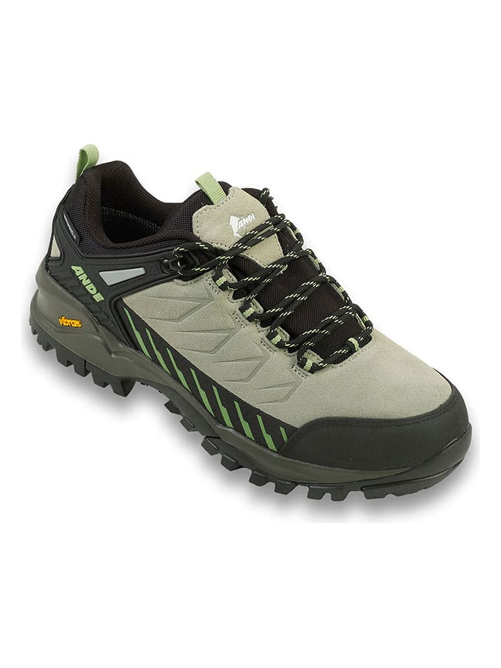Ande Skórzane buty trekkingowe "Sniper Low" w kolorze zielonym rozmiar: 40