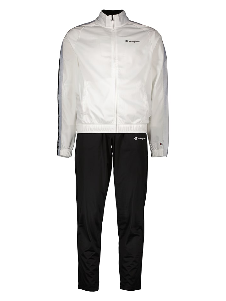 Champion 2-częściowy dres sportowy w kolorze biało-czarnym rozmiar: XXL