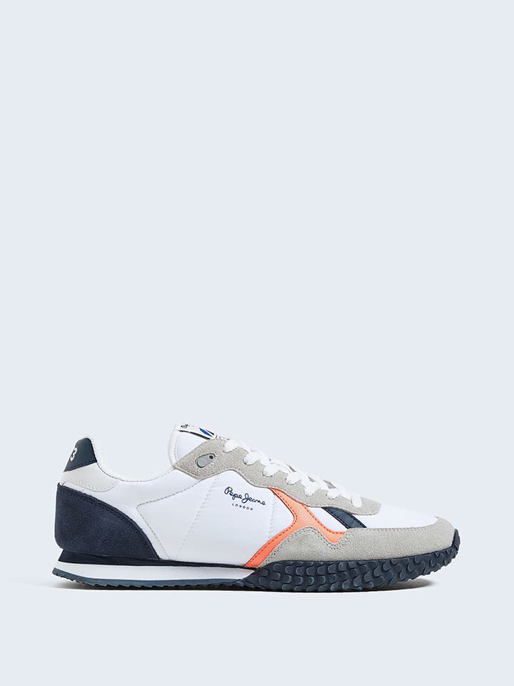 Pepe Jeans FOOTWEAR Sneakersy w kolorze białym ze wzorem rozmiar: 44