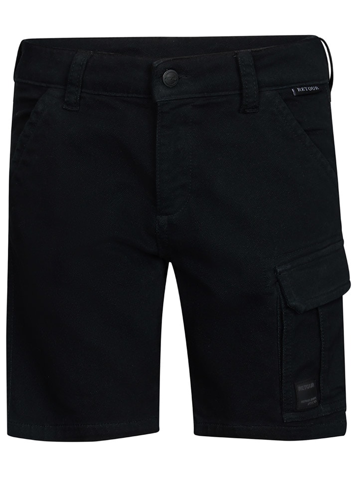 Retour Bojówki "Bas" w kolorze czarnym rozmiar: 146/152