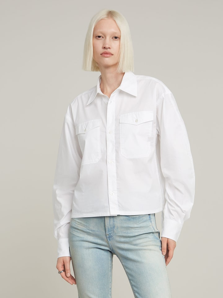 G-Star Bluzka w kolorze białym rozmiar: M