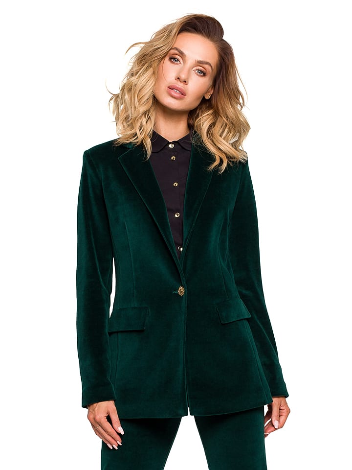 made of emotion Blezer w kolorze ciemnozielonym rozmiar: XL