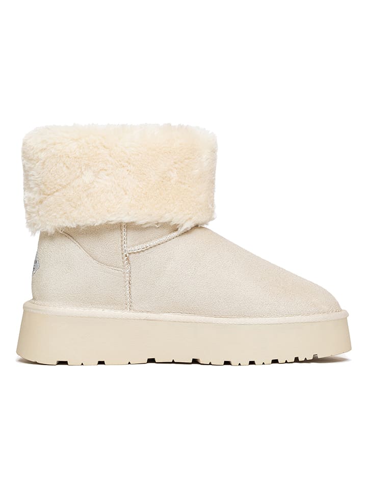 ISLAND BOOT Botki zimowe "Cinnamon" w kolorze kremowym rozmiar: 38