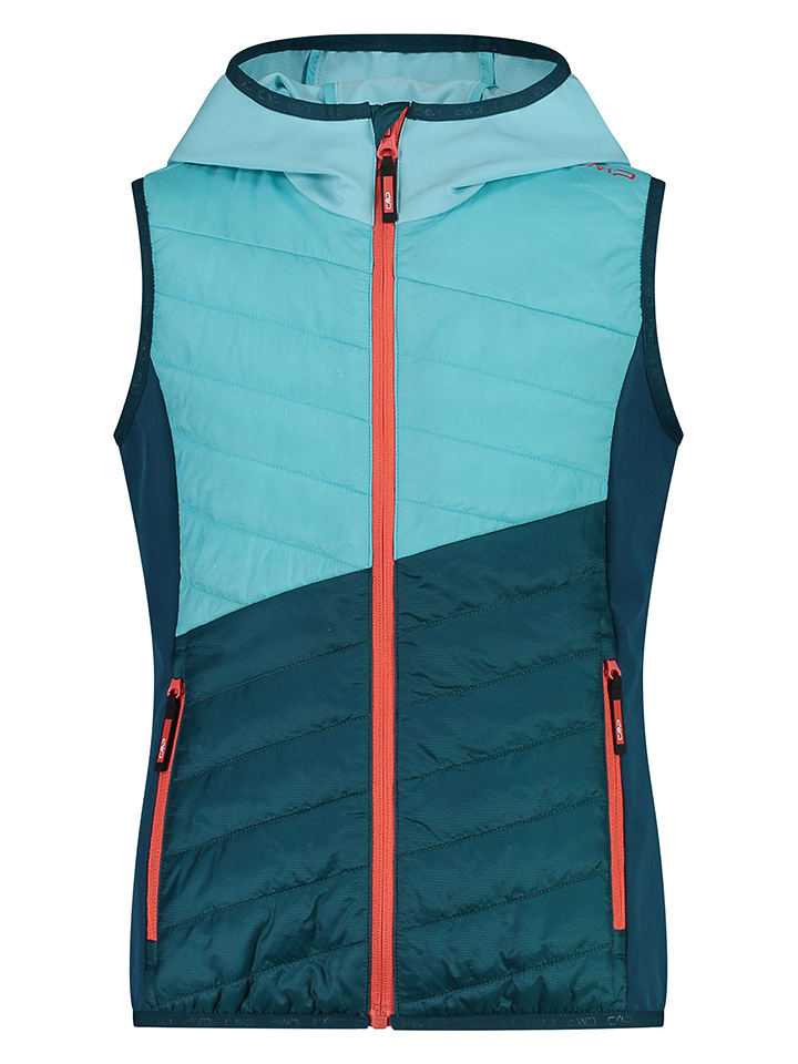 CMP Kamizelka pikowana w kolorze turkusowo-morskim rozmiar: 116