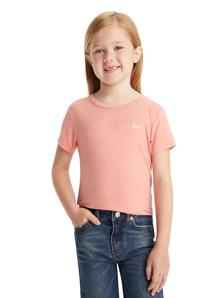Levi's Kids Koszulka "Her favorite" w kolorze jasnoróżowym rozmiar: 152