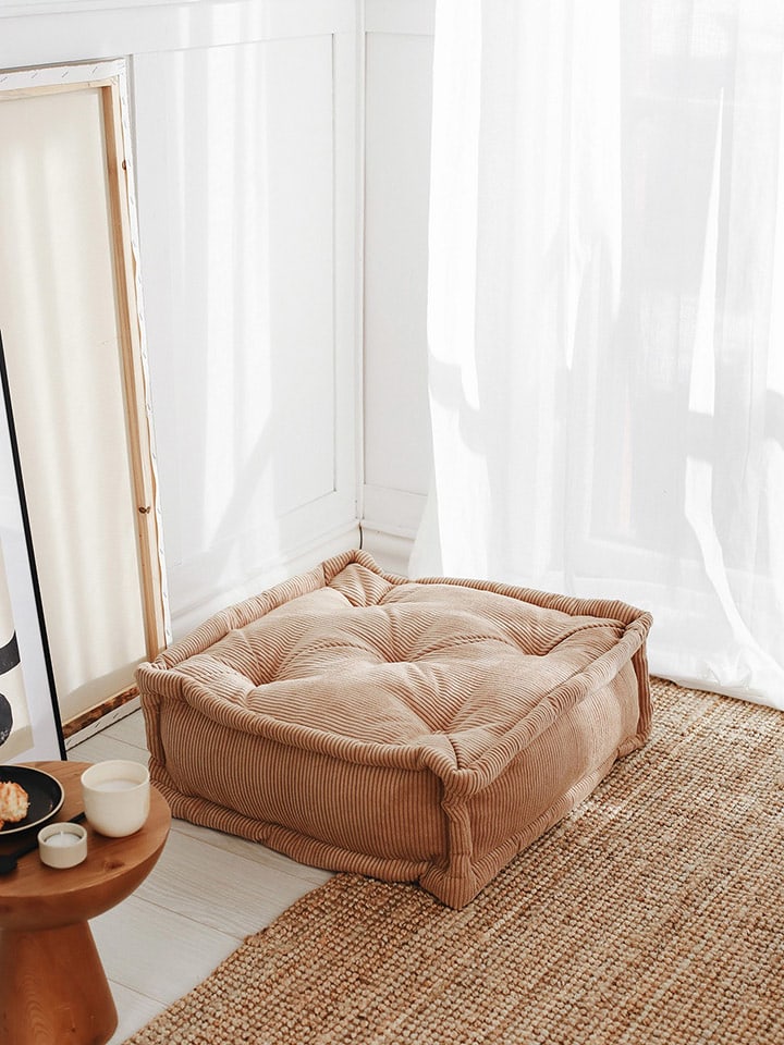 Scandinavia Concept Poduszka "Biskuvi" w kolorze brązowym do siedzenia - 55 x 16 x 55 cm rozmiar: onesize