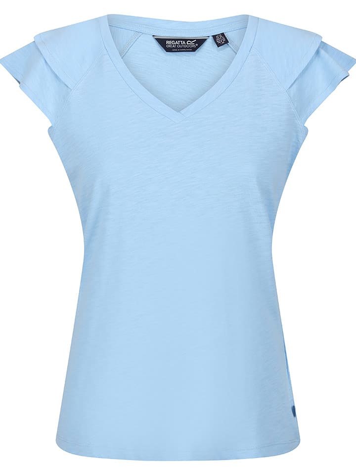 Regatta Koszulka "Ferra" w kolorze błękitnym rozmiar: 46