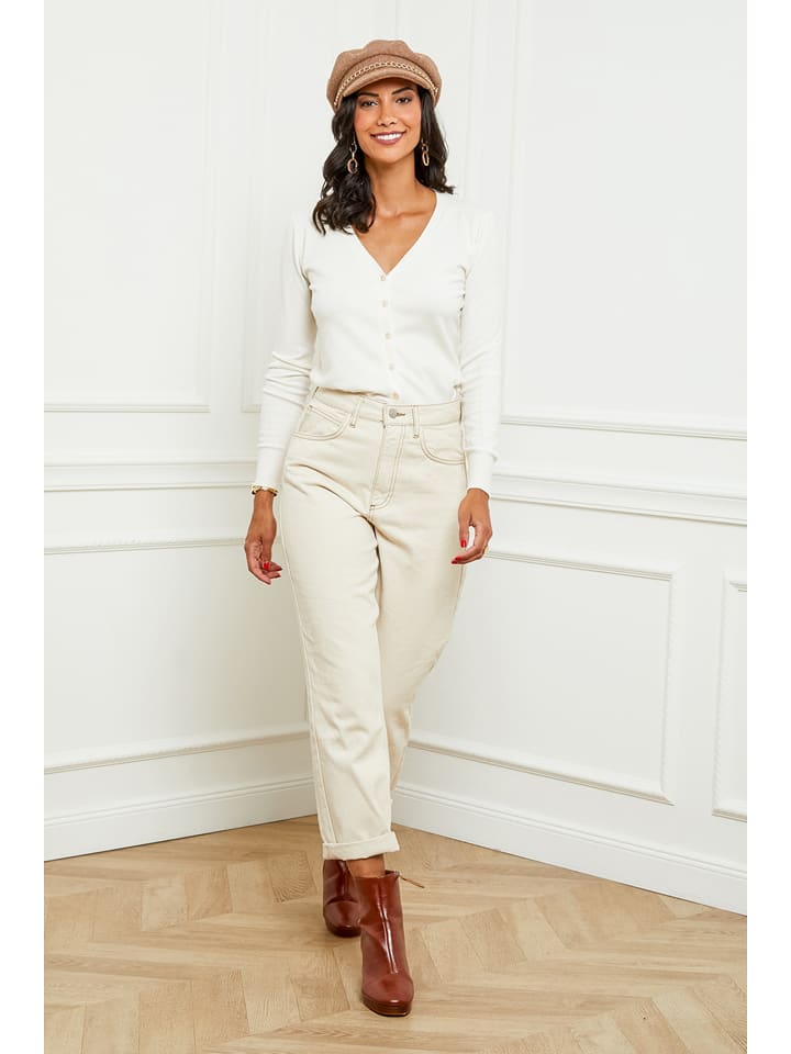 Soft Cashmere Kardigan w kolorze białym rozmiar: 38/40