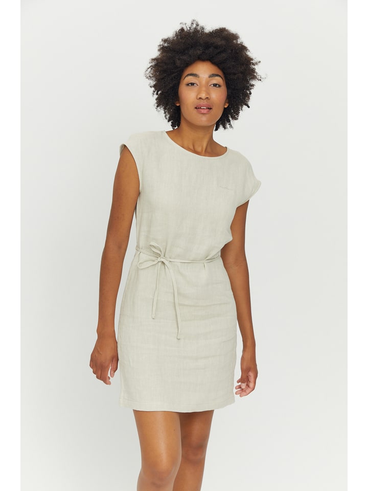 MAZINE Lniana sukienka "Tila" w kolorze kremowym rozmiar: L