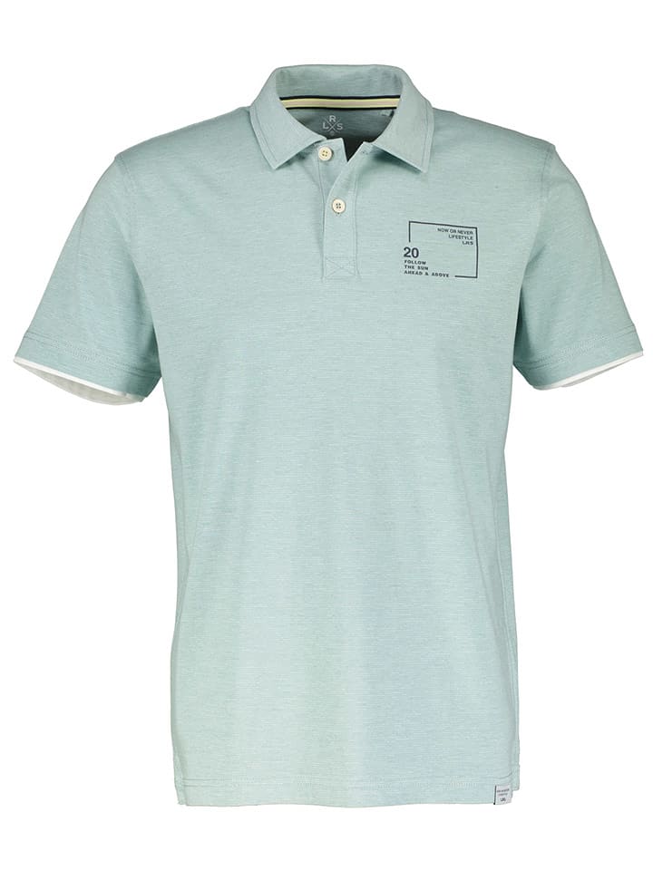 Lerros Koszulka polo w kolorze miętowym rozmiar: L