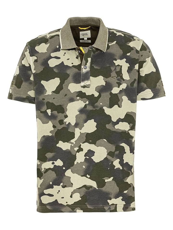 Camel Active Koszulka polo w kolorze khaki rozmiar: M
