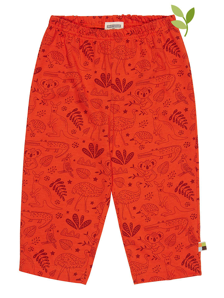 loud + proud Spodnie w kolorze czerwonym rozmiar: 110/116