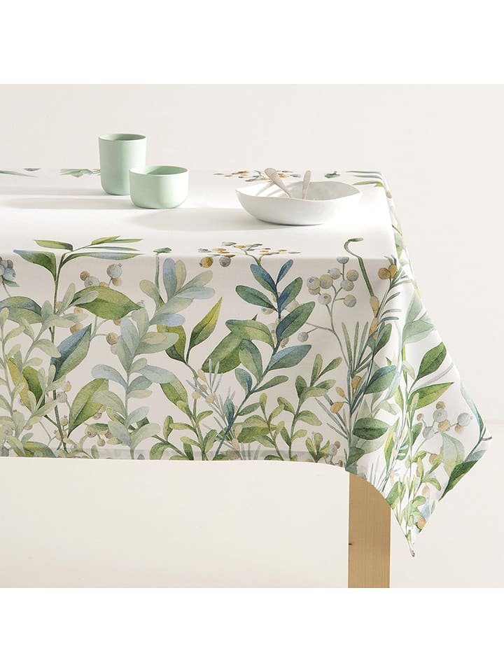 Mint Rugs Obrus "Floral and Tropical Paloma" w kolorze beżowo-zielonym rozmiar: 140x240_cm