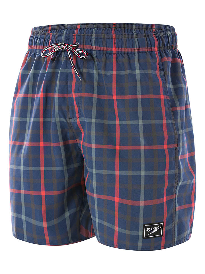 Speedo Szorty kąpielowe "Check Leisure" w kolorze granatowym rozmiar: M